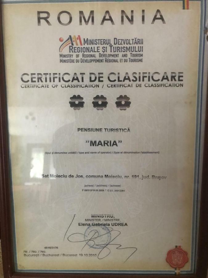 Pensiunea Maria 모이에치우 데 조스 외부 사진